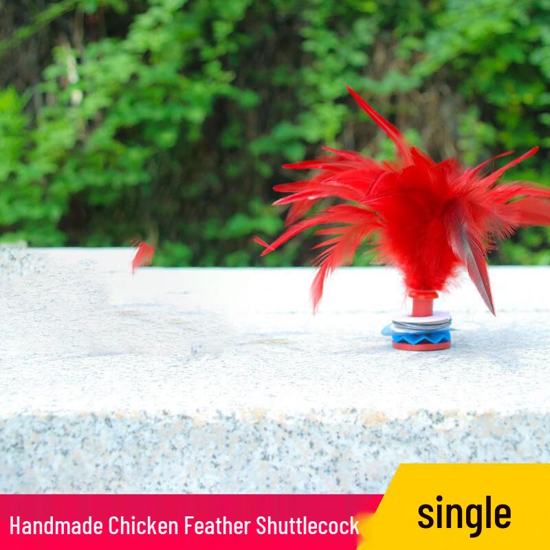 WEZHO Durable Chicken Feather Shuttlecocks