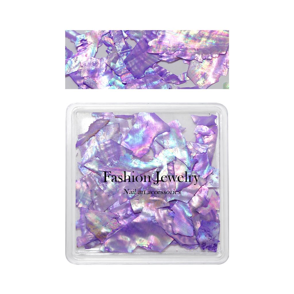 Irregular Nail Art Decals Fake Nails Decorations Glitter Shell Decal DIY Manicure Ornaments Ongles Nail Charms Decor