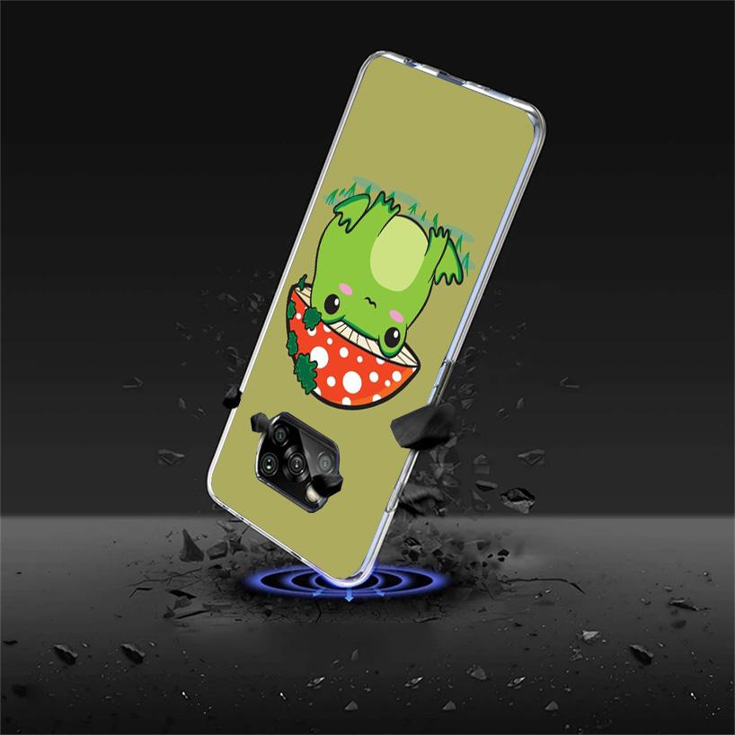 Cottagecore Frog Mushroom Kawaii Cover Phone Case For Xiaomi Poco F7 Ultra X7 X6 X5 Pro M7 Redmi 15C 15 13C 13 12C 12 10C 10 9A