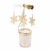 1pcs  Silver Gold Candlesticks Rotating Romantic Rotation  Carrousel Tea Light Candle Holder Dinner Wedding Bar Party
