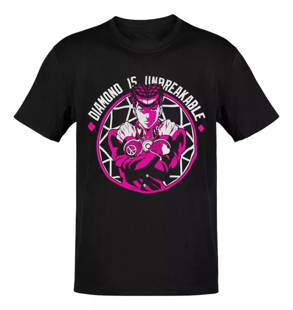 Аниме JoJo s Bizarre Adventure Джоске Хигашиката Розовая футболка Размер S - 5XL Подарок для друзей Унисекс футболка S