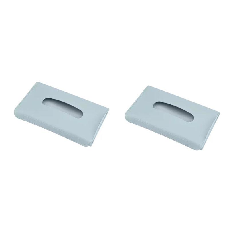 1/2/3pcs Interior Decor PU Leather Car Tissue Holder Universal Soft Car Tissue Box Creative Elegant Car Sun Visor Vehicle Use