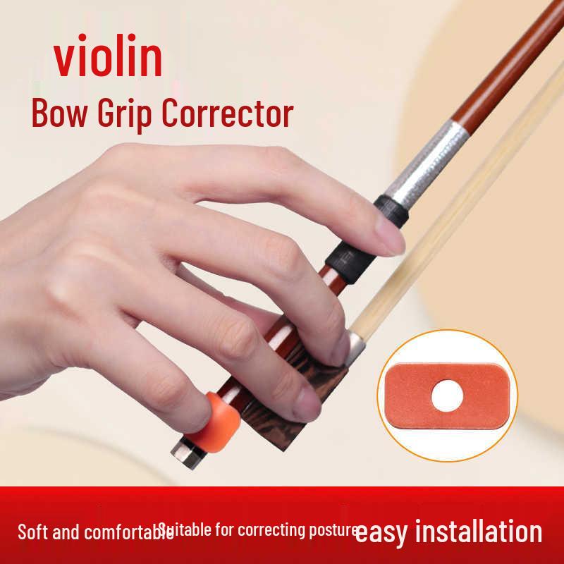 

Violin Bow Grip Trainer for Beginners - Hand Shape Corrector for Left & Right Hands