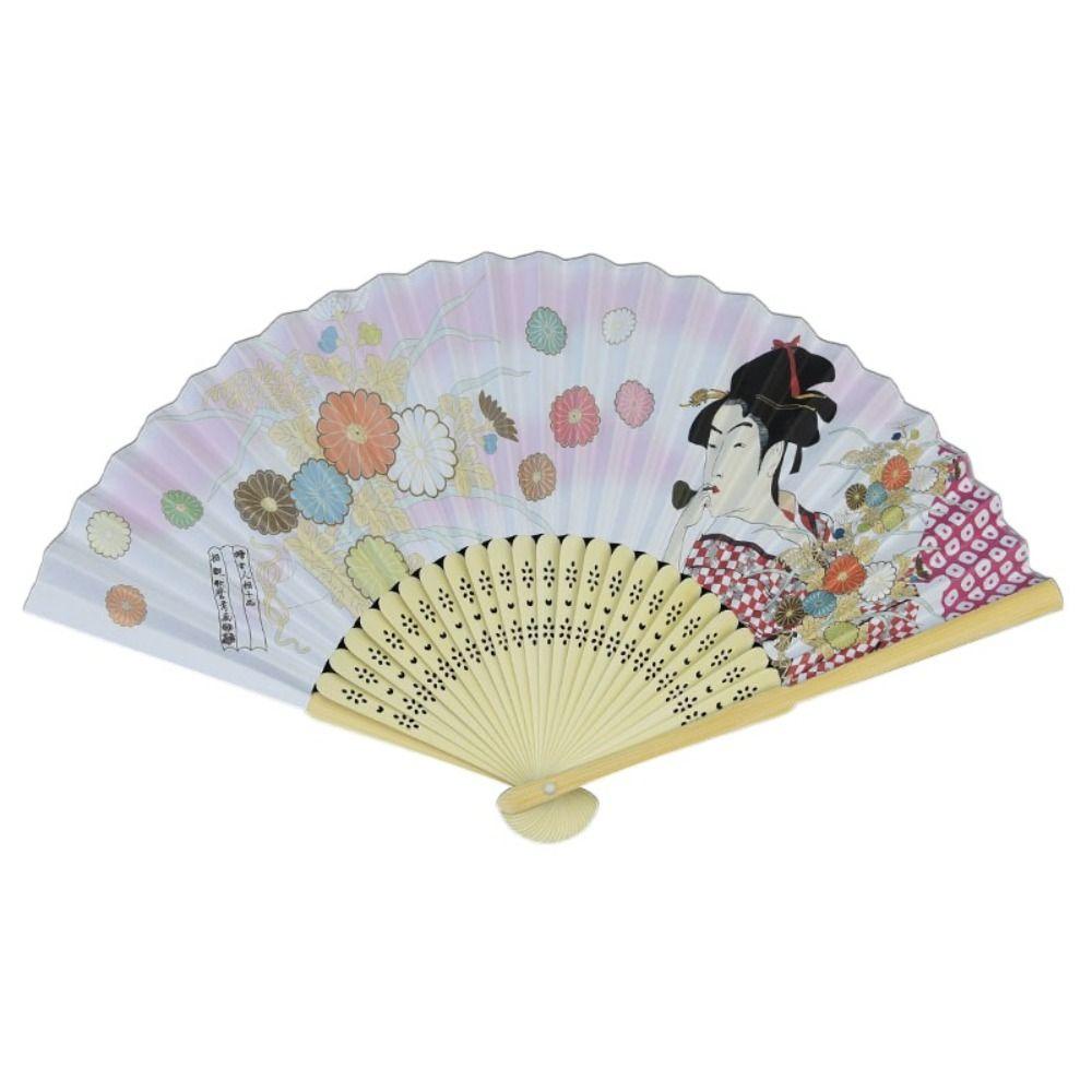 Bamboo Props Fan Bamboo Handle Fan New Folding Fan
