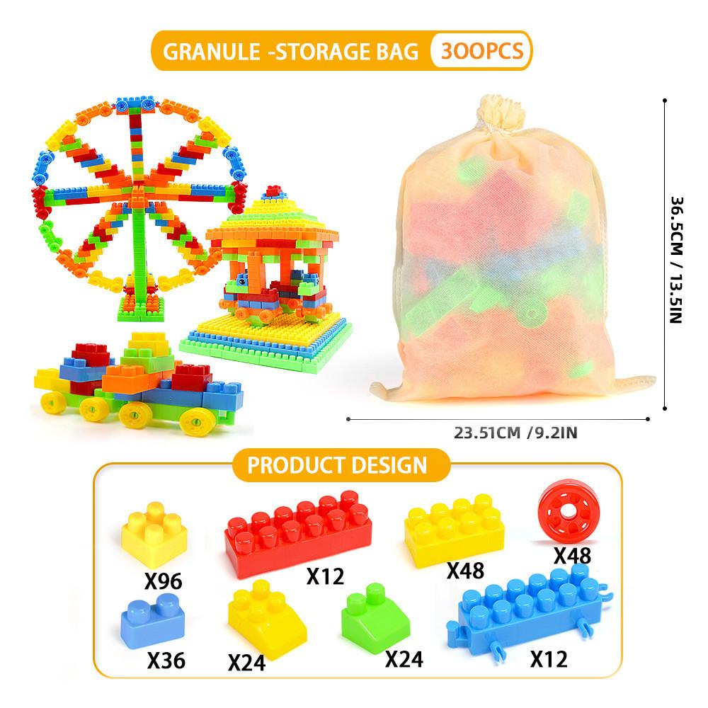 Childrens Diy Plastic Building Blocks Assembly Interlocking Early Education