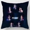 Kpop 18in Bts Bangtan Boys Cushion Cover Decorative Soft Pillow Case Peach Skin