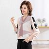 Mom's 2026 New Chiffon T-shirt: Summer Fashion for Middle-aged & Elderly, Short Sleeve, Lightweight Style.