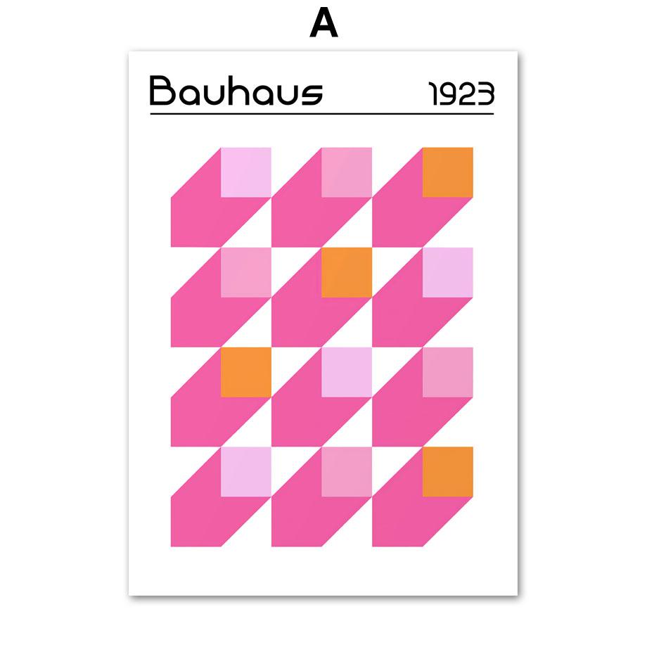 Розовый оранжевый Матисс Цветочный рынок Баухаус Геометрия настенная живопись холст картины постеры и принты фотографии для декора гостиной A4 21X30cm No Framed