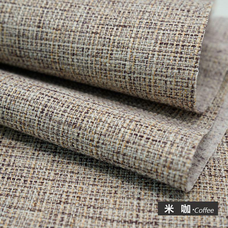 Dicker bunter Baumwollleinenstoff pro Meter für Sofa Tischdecke Kissenbezüge Taschen DIY Nähen Polsterstoff Weich Beige Blau