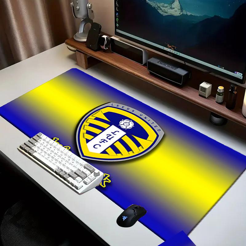 Leeds United Crest Legacy Mouse pad Office Desk Mat, Gaming Mouse Pad Mousepad, keyboard pad,Heavy-Duty Non-Slip Rubber Backing, Gift