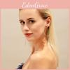 Minimalist Alloy Tassel Earrings For Women Fashionable European American Style