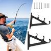 Wall Mounted Fishing Pole Holder ABS Horizontal Fishing Rod Display Rack Fishing Pesca Storage Organizer Tools Fishing Supplies