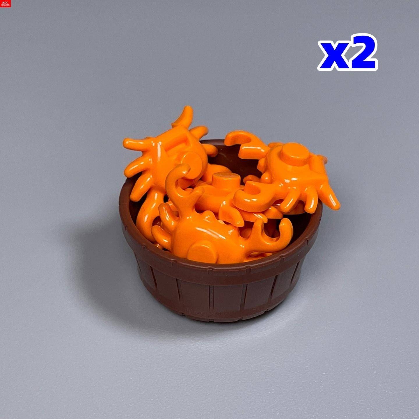 

Non-Toxic Moc Bricks Joyful Orange Red Crab Britain France Norway Educational Building Blocks Toys Children Gift
