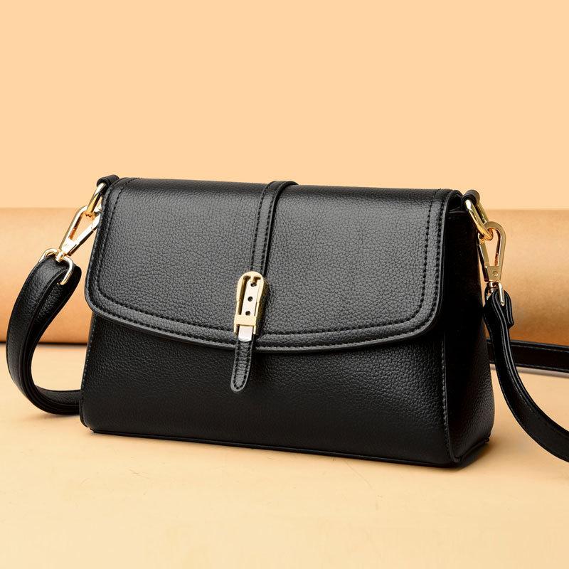 Bag Women 2025 New Fashion Small Square Bag Simple Casual Middle-aged Women Commuting Large Capacity Shoulder Messenger Bag