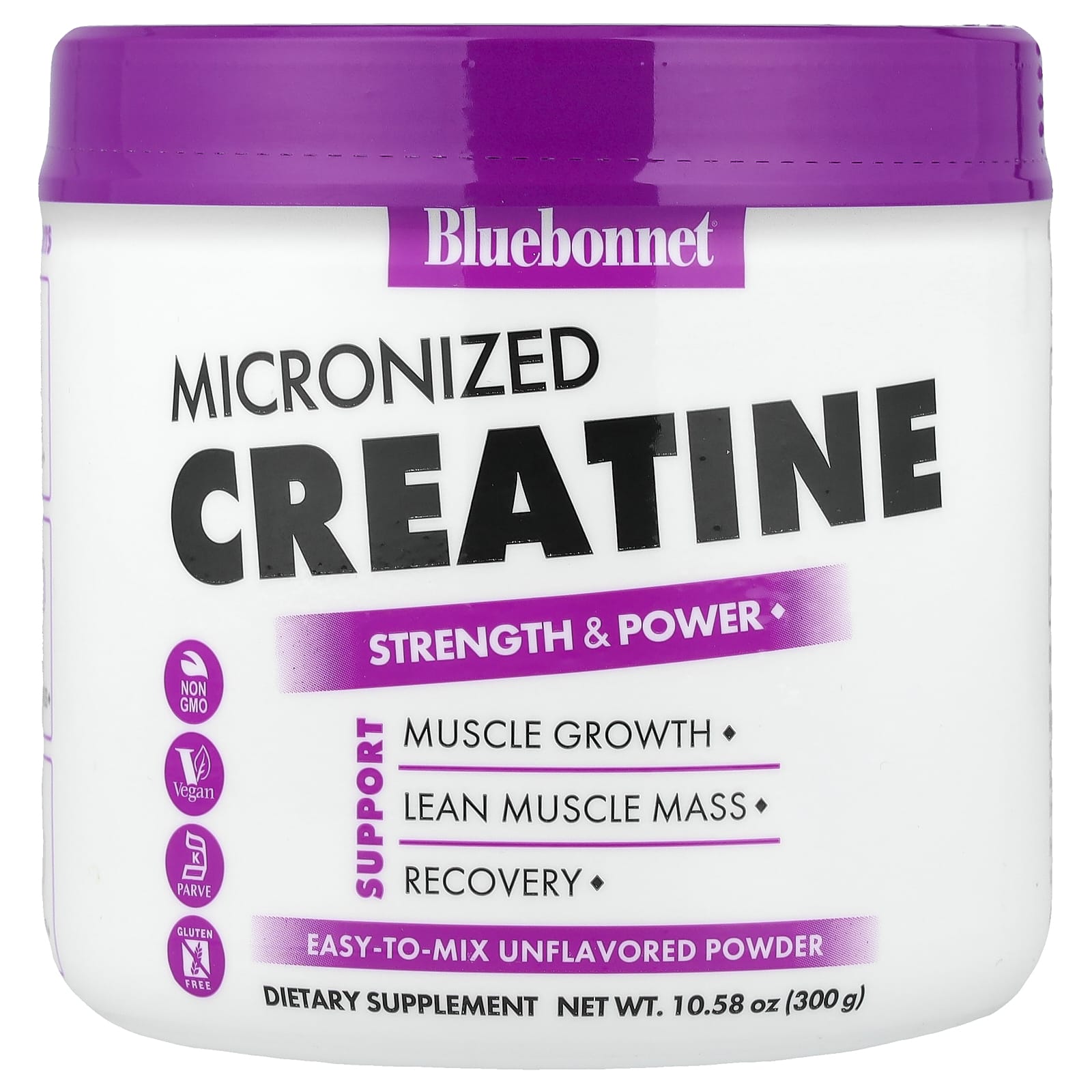 

Bluebonnet Nutrition, Micronized Creatine Powder, Unflavored, 300g (10.58oz)