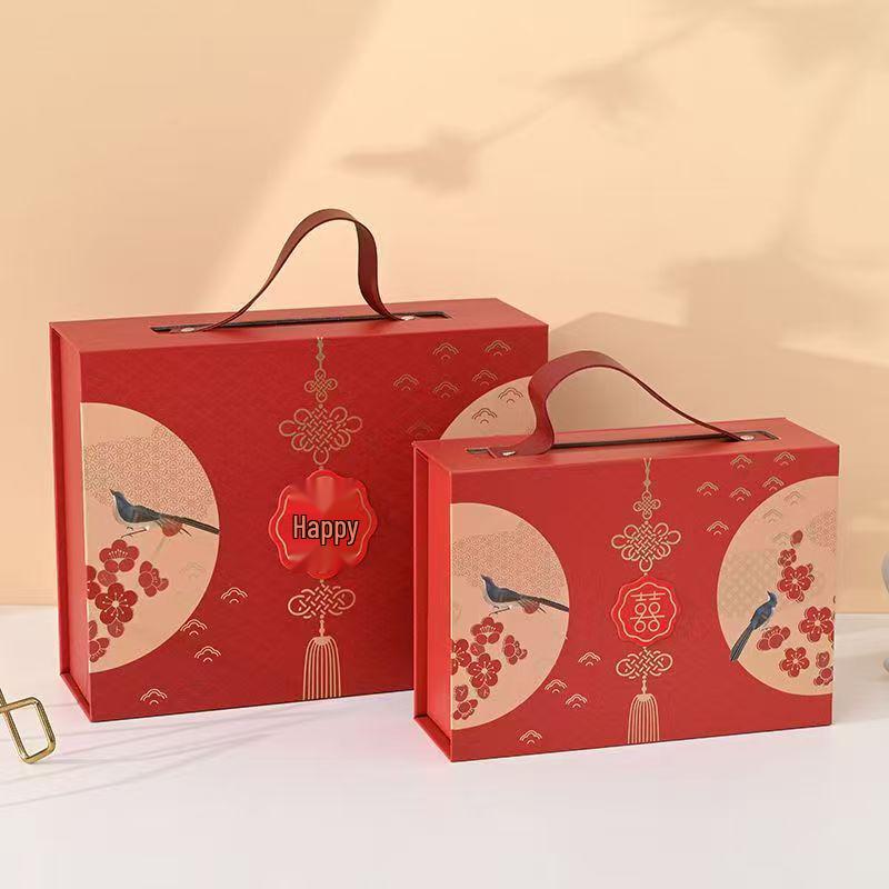 Chinese Magpie Wedding Favor Gift Box: Elegant Packaging for Candy and Return Gifts Small [22*16*7.5]