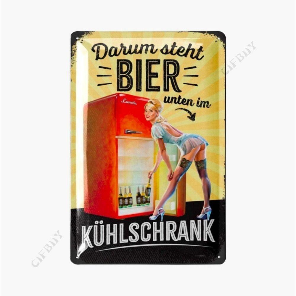Beer poster on the wall, metal plaque 20x30cm