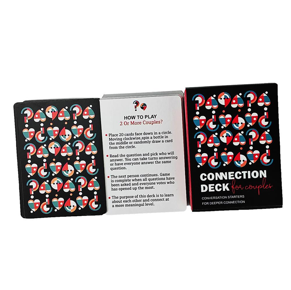 English Version Comeciton Deck Couple Game Cards, Affectionate Conversation Card Board Game