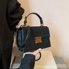 Retro Lock Small Square Bag 2025 New Small Fragrant Wind Bag Women's Foreign Style Handbag Fashion Shoulder Messenger Bag