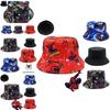 European And American Spider-man Cartoon Printed Cotton Fisherman Hat Sun Hat