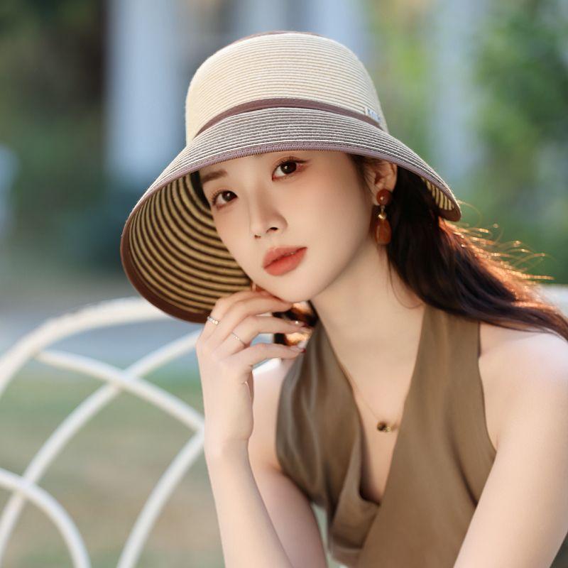 New Hat Women's Summer Breathable Straw Hat Sun Protection Visor Sun Hat
