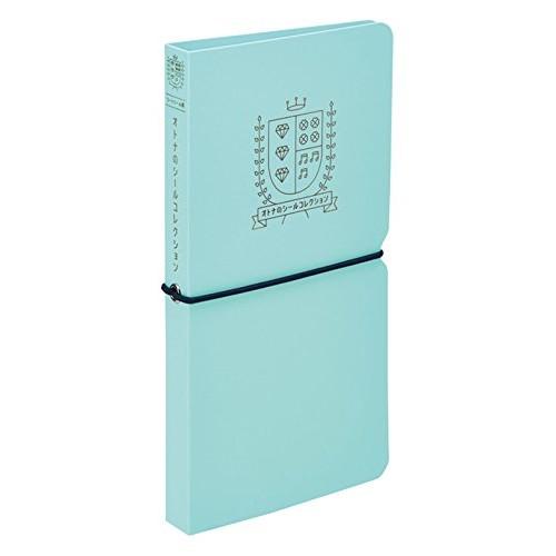 King Jim Seat Sticker File Adult Sticker Collection 20 Pockets Light Blue 2980-LB