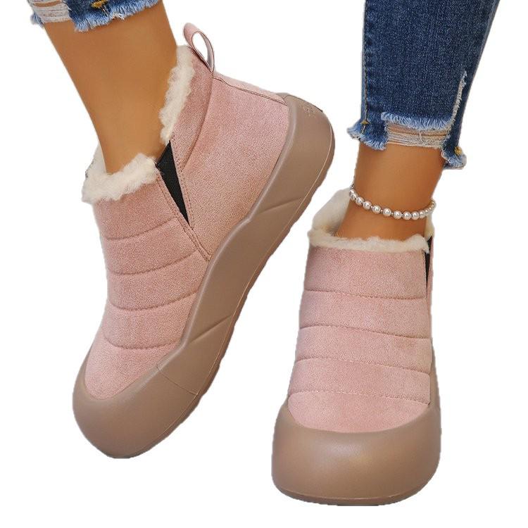 Bottes en Coton Grande Taille 36-47: Semelle souple, Imperméable, Prêt pour la neige