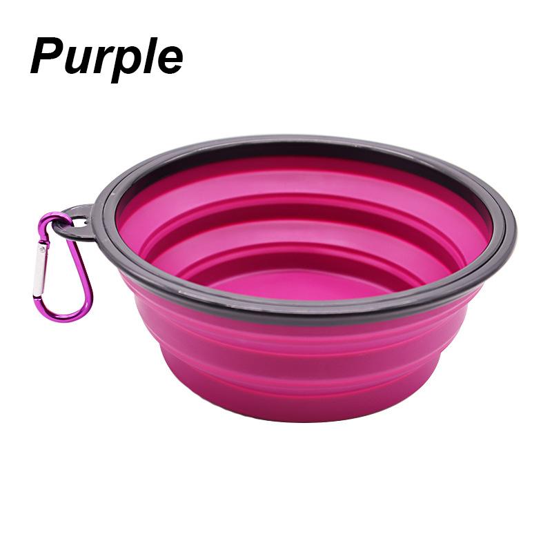 Outdoor Travel Portable Feeding Bowls Cat Dog Bowl Pet Items Dog Food Bowl Food Water Container Silicone Bowl Collapsible