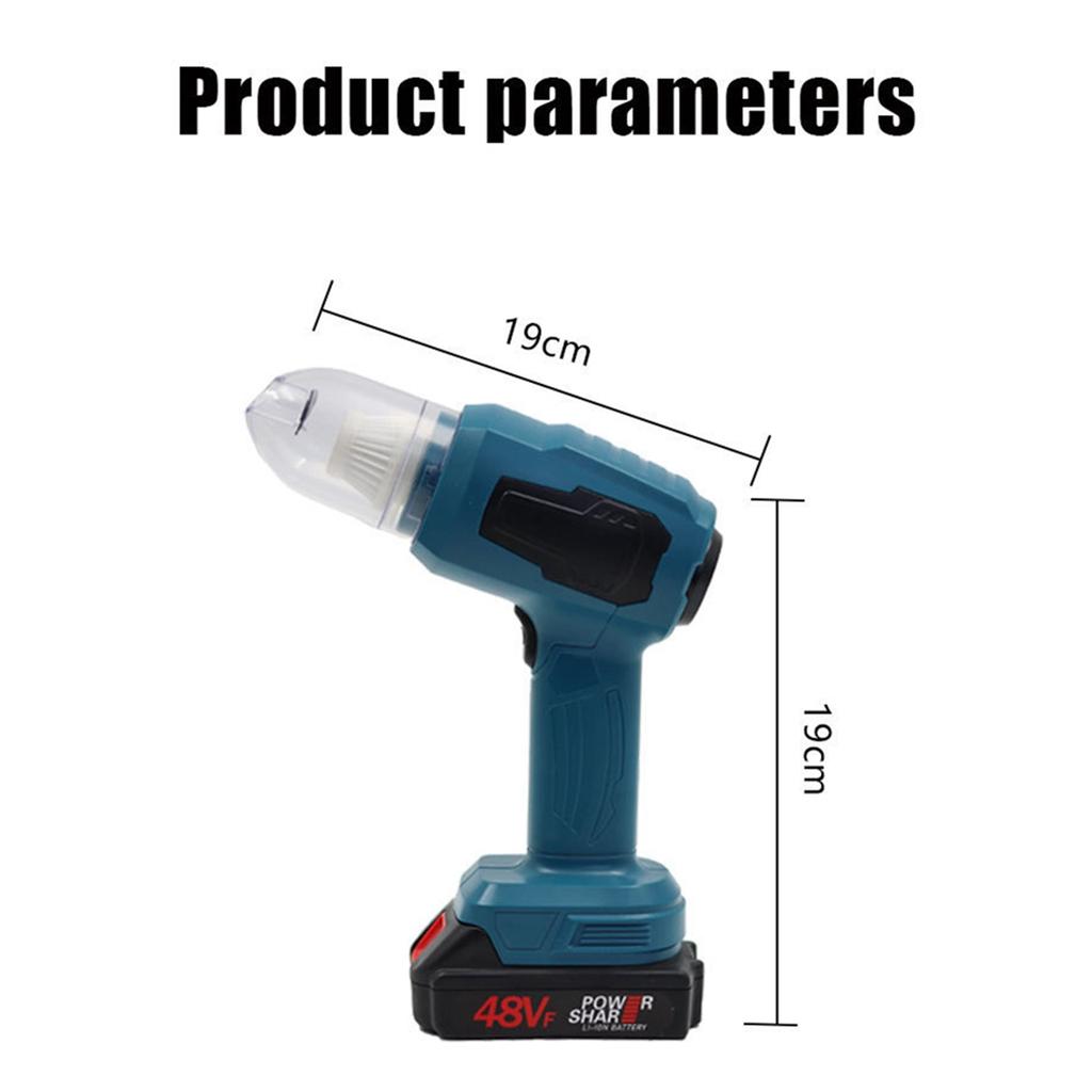 New Strong Suction Mini Electric Vacuum Cleaner Wireless Handheld Home Cleaner Blower with 7 Nozzeles for 18V Battery