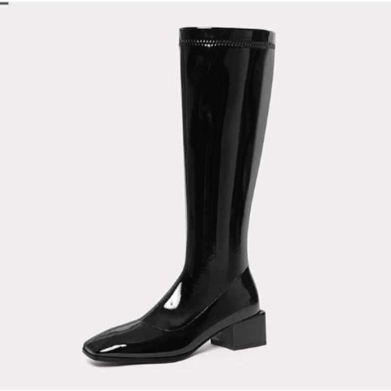 Winter New Style Popular Boots Women Knee-high Sexy Boots Elastic Cold-proof and Warm Luxury Booties Zapatos Mujer