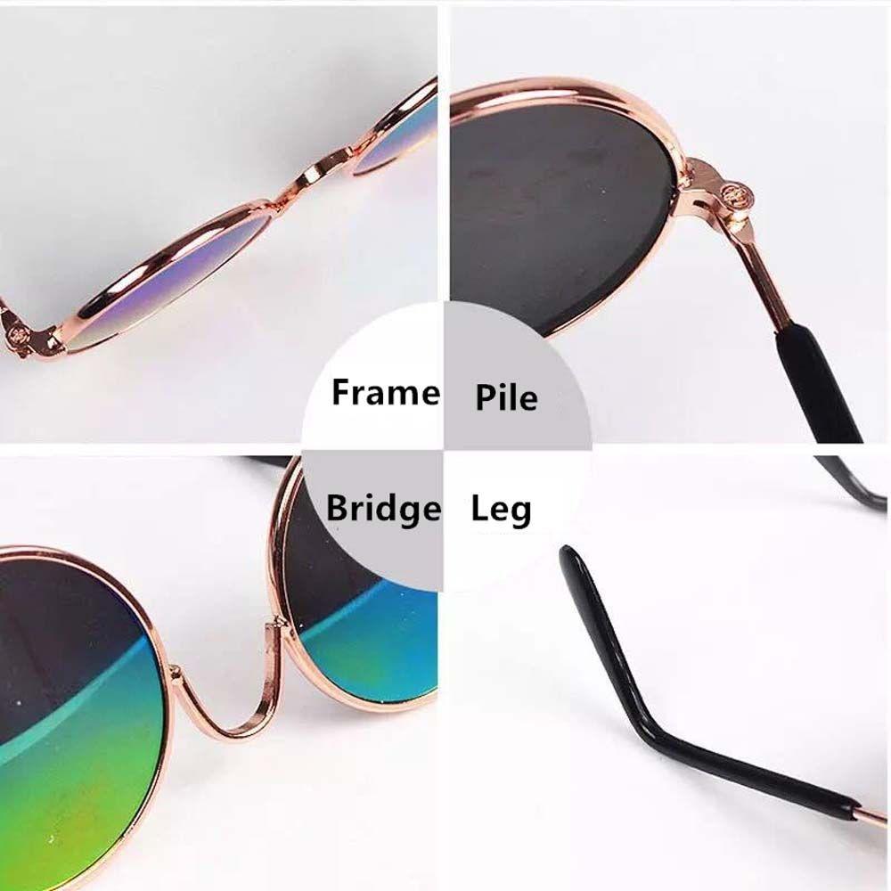 Funny Fashion Decoration Lovely Reflection For Small Dog Cat Photos Props Pet Glasses Eye Wear Sunglasses