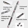 Professional Fishing Rod Carbon Fiber 1.5-2.4M Sea River Fishing Ultralight Telescopic Spinning Ring Rod Fishing Stick