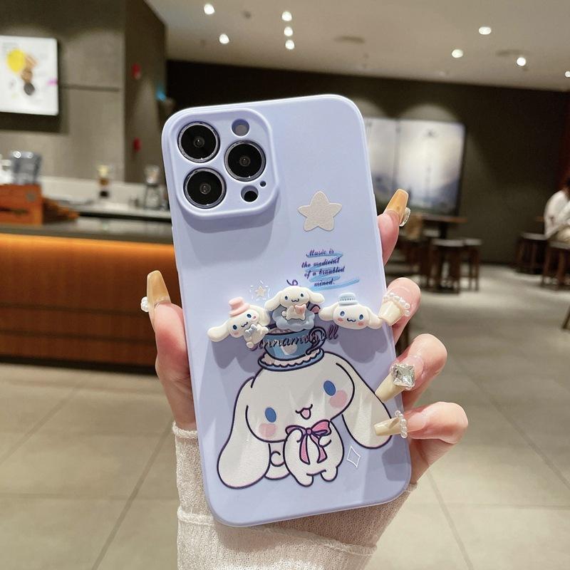 Applicable to Apple mobile phone case Yugui dog doll VIVO V50 party Melody Honor X8 three-dimensional cartoon