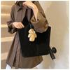 Suede bag women's large-capacity new spring and summer retro shoulder shopping bag commuter tote bag