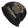 Game Anemo Geo Pyro Hydro Genshin Impact GANYU Bonnet Femme Hip Hop Knit Hat For Winter Warm Cryo Electro Dendro Beanies Caps