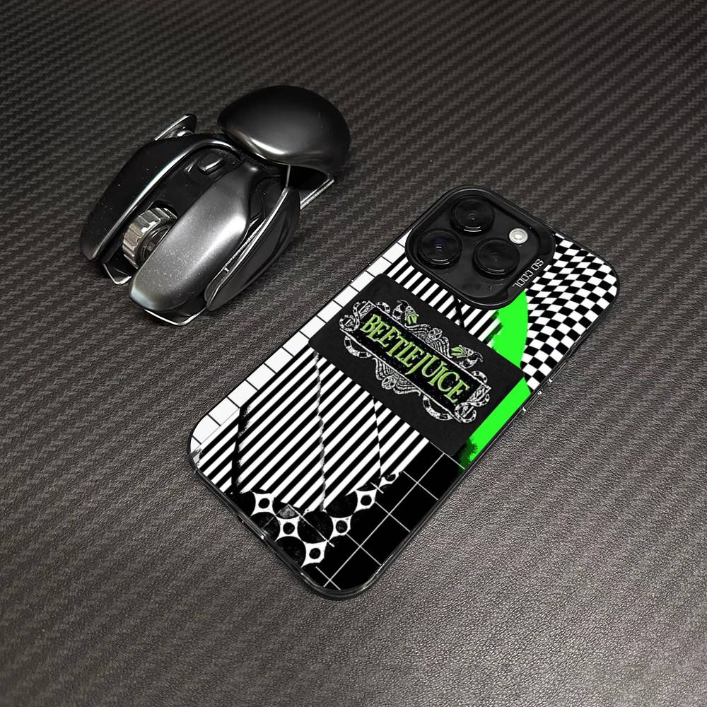 

B- Beetlejuices Horror Movie Phone Case For IPhone 17 16 15 14 11 12 13 Pro Max Plus Pro Colored Silver Cover iPhone 13pro max