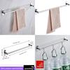 Modern Stainless Steel Towel Rail With Chrome Finish For Bathroom Storage
