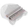 17‑Key Kalimba Thumb Keyboard Instrument with Bag and Tuning Hammer Musical Instrument GiftTransparent