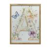 Poster Floral Letter "A" For Children Poster Floral Letter "A" For Children, 50X70 Cm, Without Frame, Premium Canvas On Stretcher