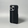 Kevlar Carbon Fiber Magnetic Half-Cover Case for iPhone 17 Pro Max