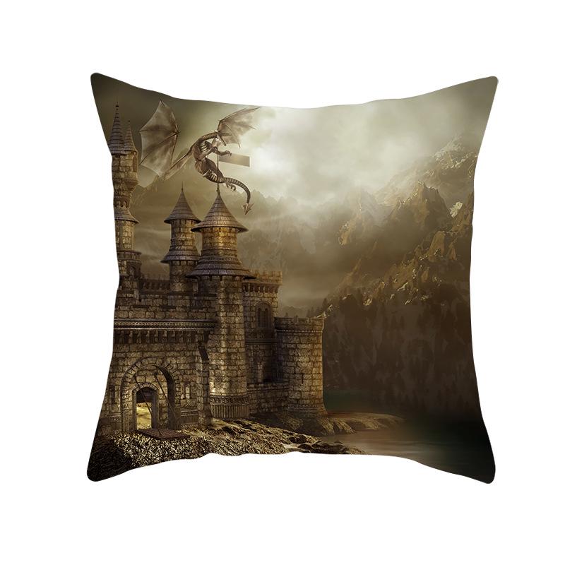 New Peach Skin Halloween Pillowcase Home Wish Home Supplies Cushion Cover Waist Pillowcase