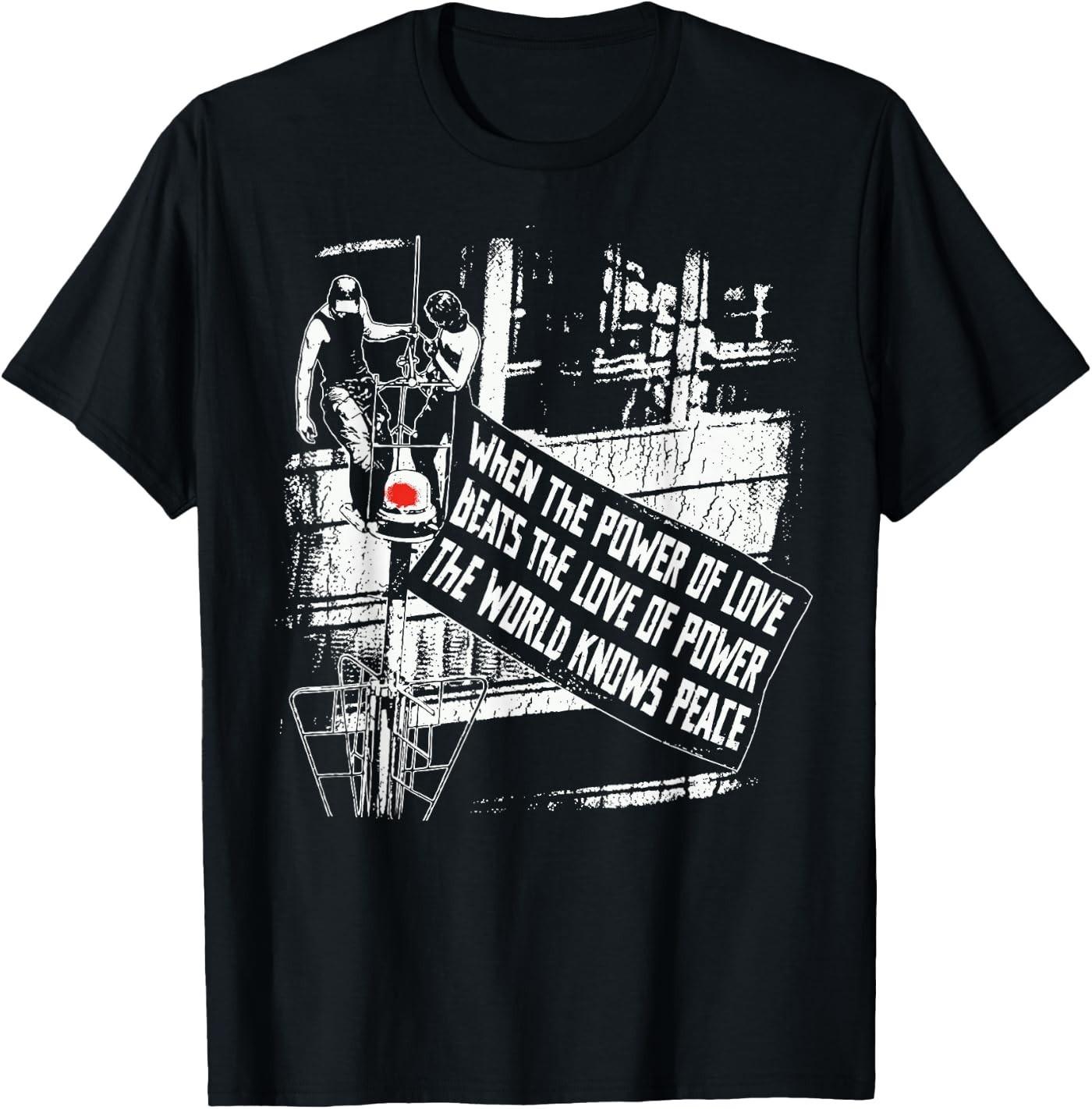 When The Power of Love Beats The Love of Power Empire State T-Shirt XXL