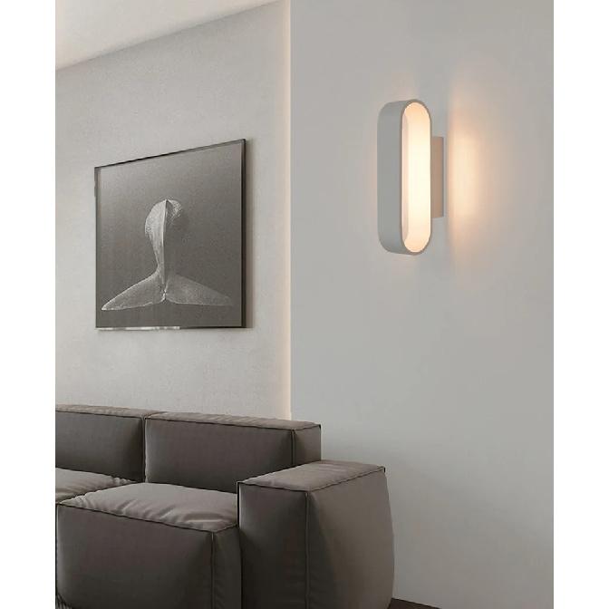Aluminum LED Wall Lamp, Modern and Minimalist Indoor Lighting, Bedside Decorative Lamp, Corridor Wall Lamp, 12W