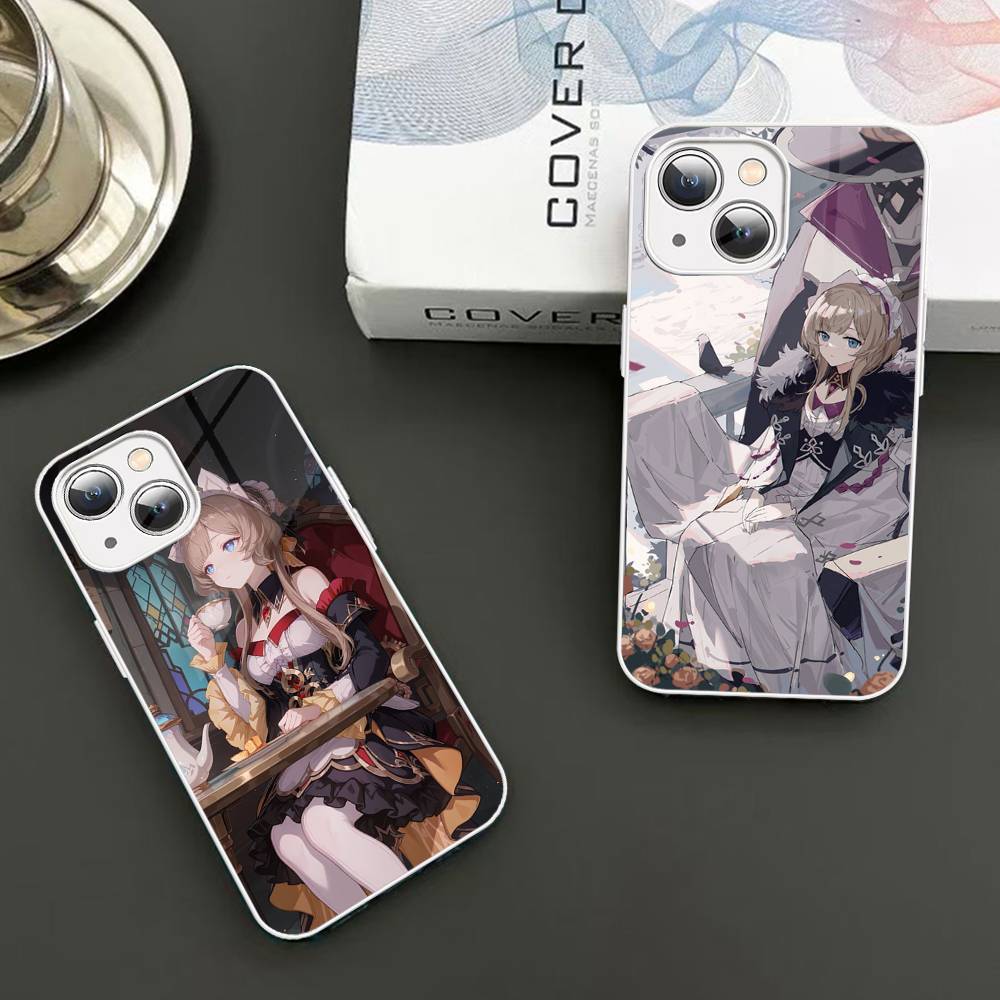 Jeu Genshin Impact Sandrone Verre Trempé Pour iphone 14 13 12 11 Pro Mini XS MAX 14Plus X XS XR Fundas