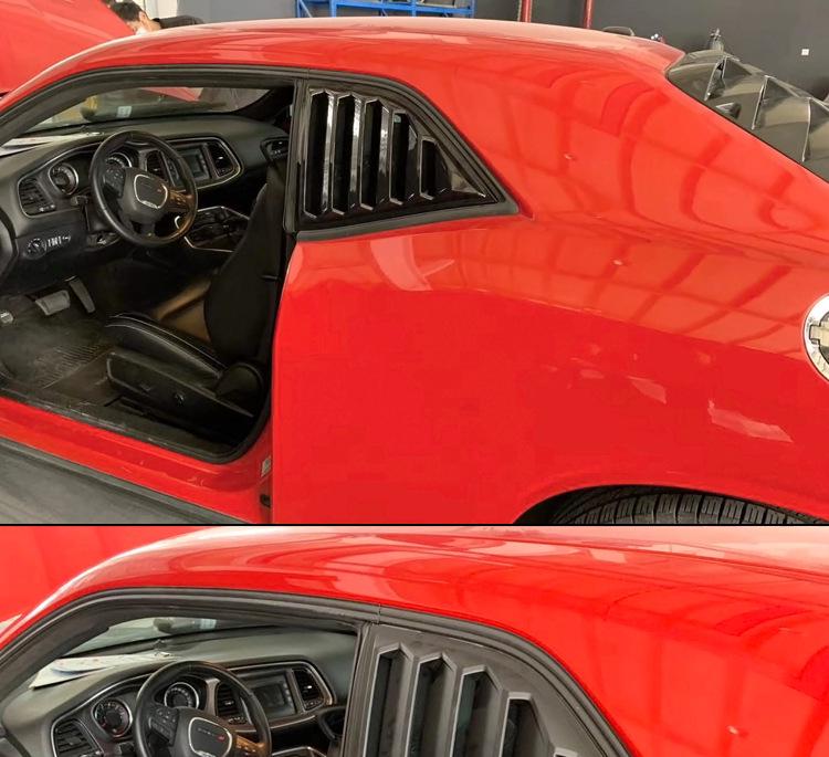 Compatible Rear Window & Side Louvers for 15-23 Dodge Challenger