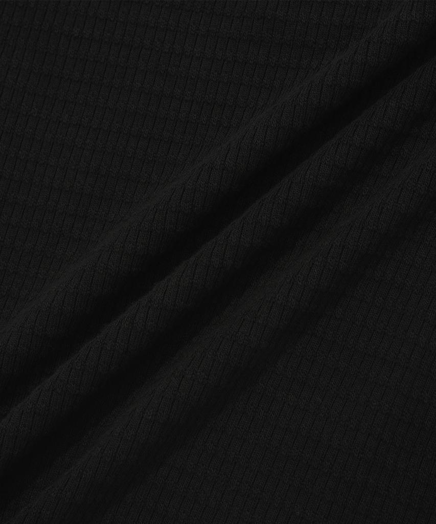 FALLETT Square Neck Tight Top Black