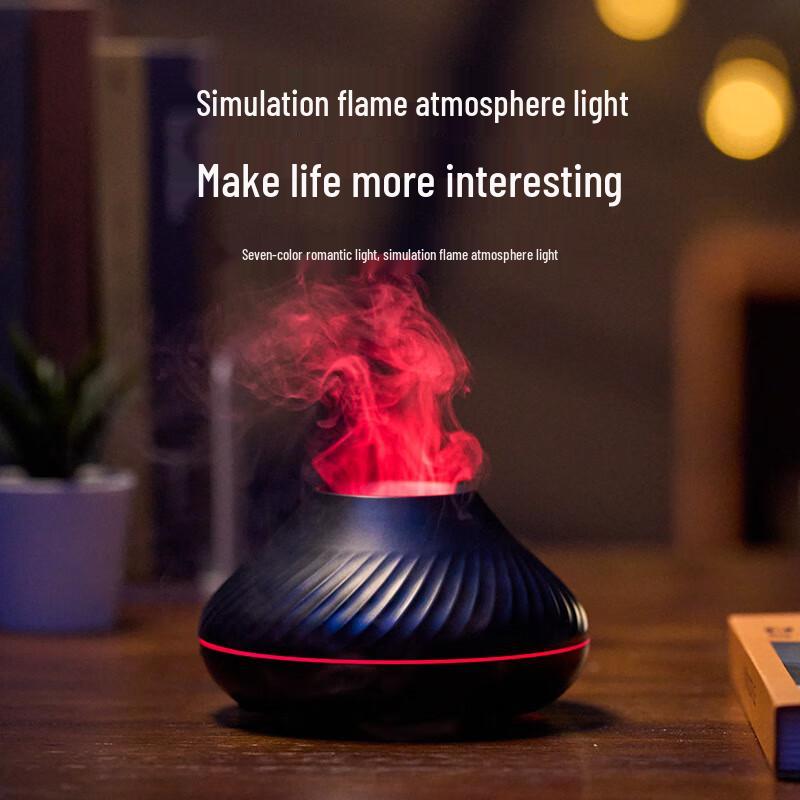 7-Color Simulated Flame USB Aroma Diffuser & Humidifier