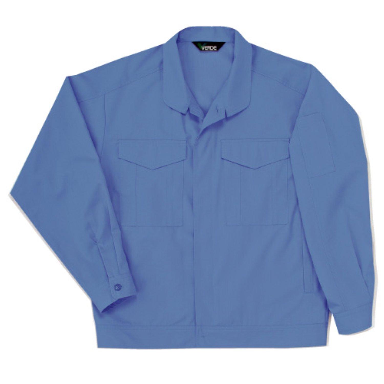 

Work Long Sweat Light M [Midori Anzen] Одежда, Рукава, Джемпер, Унисекс, Впитывающий, GS2403, Верх, Синий, светло-синий