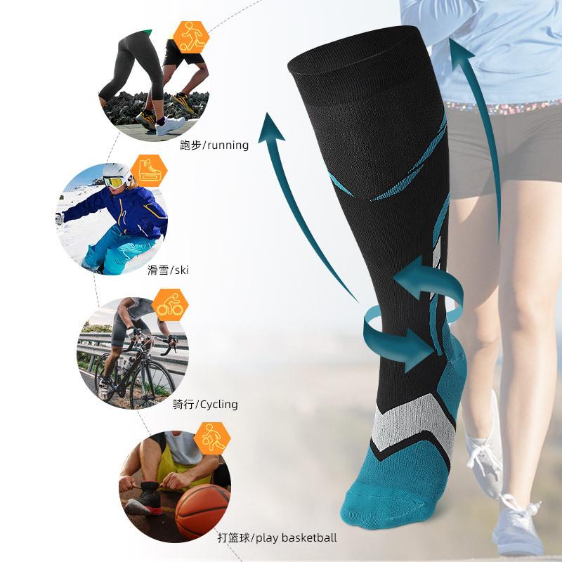 New Compression Socks Outdoor Cycling Mountaineering Marathon Running Sports Pressure Socks Men's and Women's Stockings Leg Guards Sports Socks