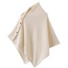 100 Pure Wool Shawl Women'S Air Conditioner Shawl Scarf Warm Gold Buckle Fashion Shoulder
